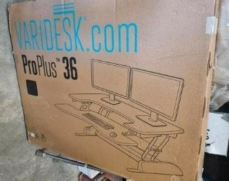 Computerscherm, houder, schermbureau variodesk proplus "3, Informatique & Logiciels, Ordinateurs & Logiciels Autre, Enlèvement