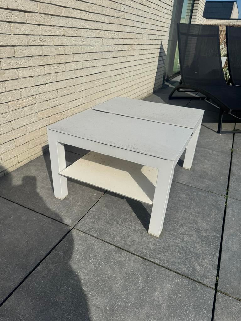 Bristol lounge bijzettafel met twee opklapbare tafelbladen, Tuin en Terras, Tuinsets en Loungesets, Zo goed als nieuw, Loungeset