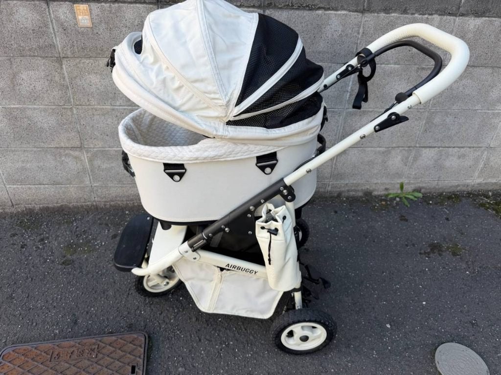 AirBuggy DOME3 Premier White D3R hondenbuggy, Dieren en Toebehoren, Ophalen of Verzenden, Zo goed als nieuw, Hondenbuggy