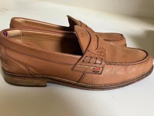 Tommy Hilfiger  herenschoen, Bruin, Tommy hilfiger, Gedragen, Loafers