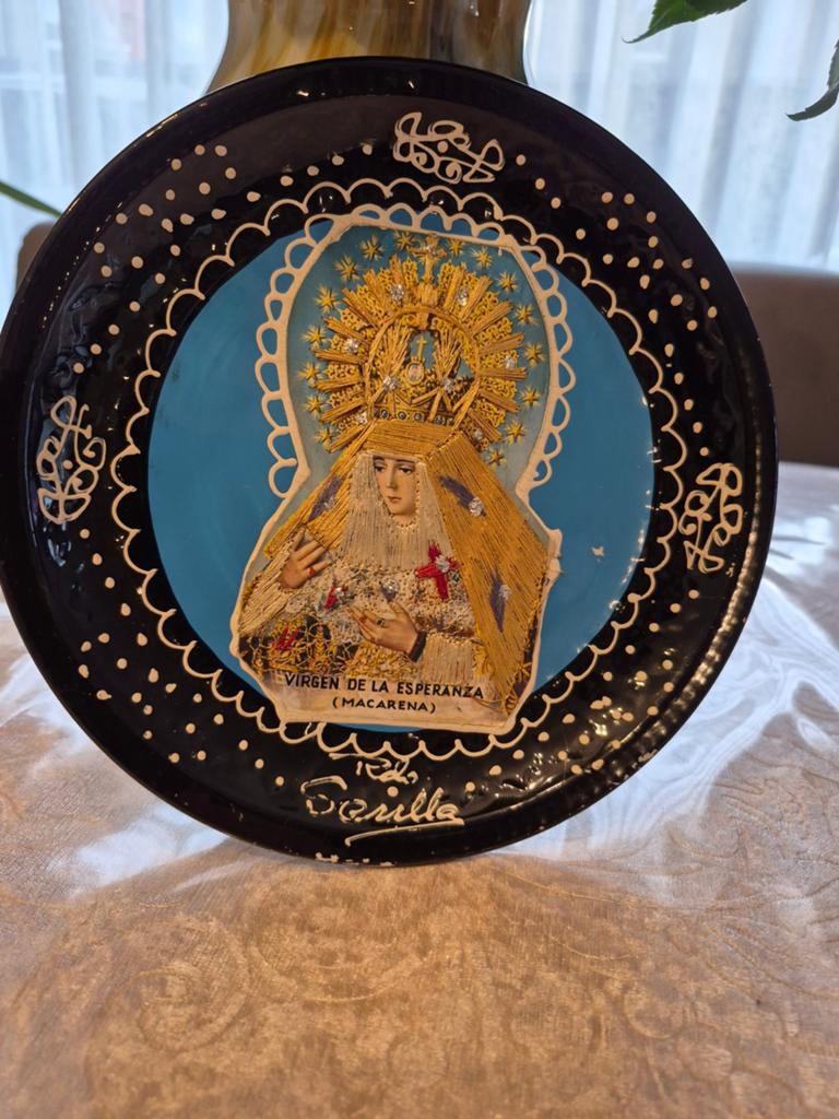 Decoratief keramieken wandbord uit Sevilla, Ophalen of Verzenden