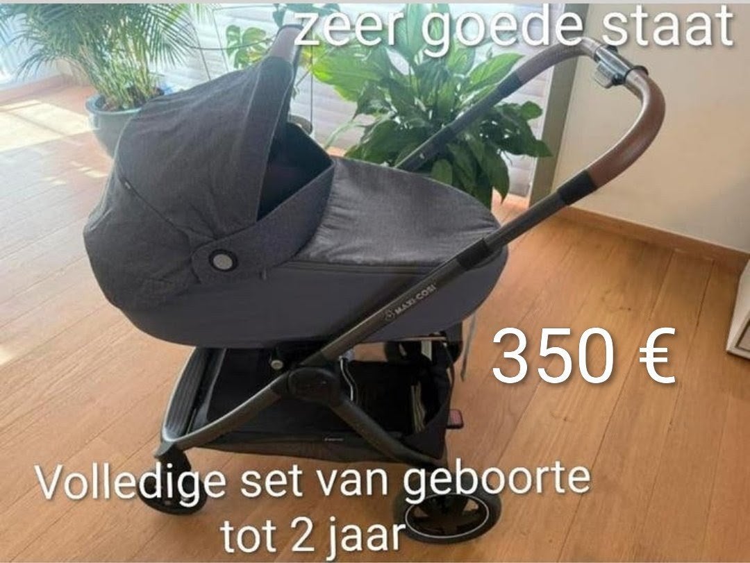 Set Maxi Cosi van pasgeborene tot 2 jaar - zeer goede staat, Gebruikt, Luchtbanden, Maxi-Cosi, Ophalen