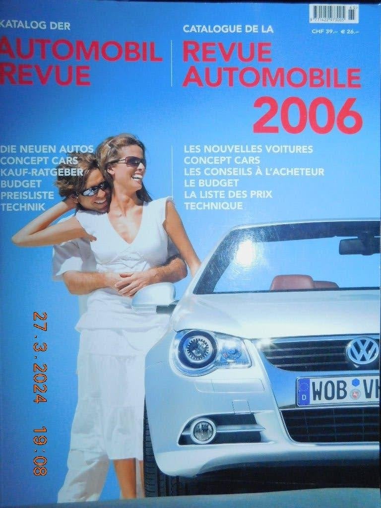 Catalogus van de REVUE AUTOMOBILE 2006, Ophalen, Zo goed als nieuw, Espace Média