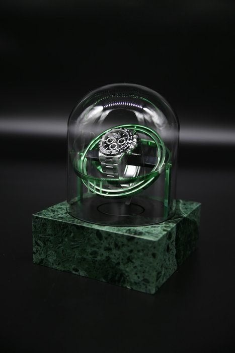Watchwinder op marmeren sokkel - Limited Edition 1 van 287, Handtassen en Accessoires, Horloges | Heren, Nieuw, Polshorloge, Overige merken