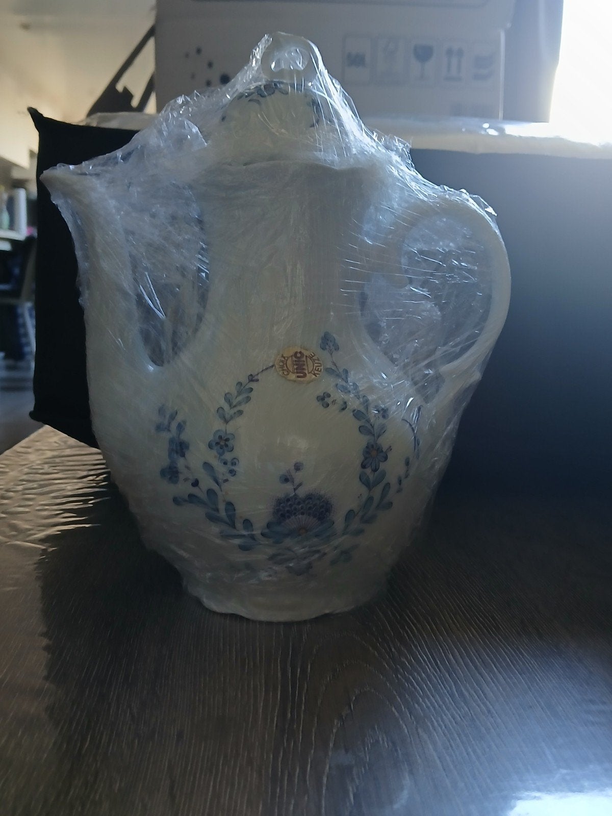 servies duit porselijn 12 personen, Maison & Meubles, Accessoires pour la Maison | Vases, Enlèvement, Comme neuf, Blanc, Matériau naturel