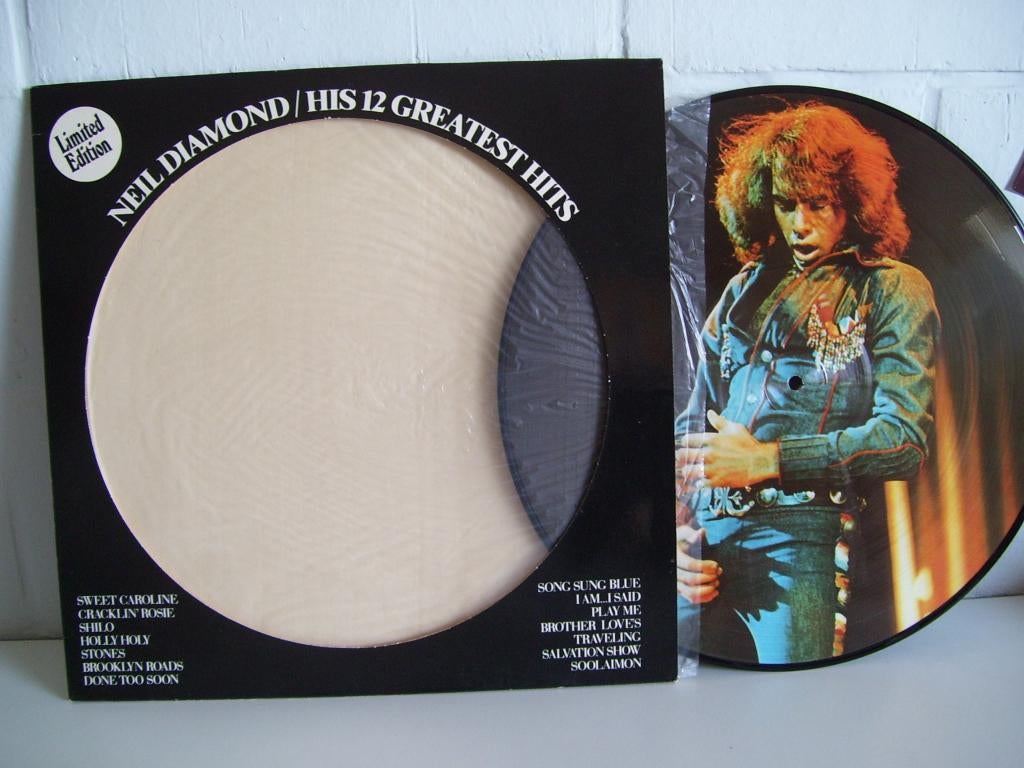 NEIL DIAMOND  his 12 greatest hits, Ophalen, Picture disc, 12 inch, 1970 - 1979