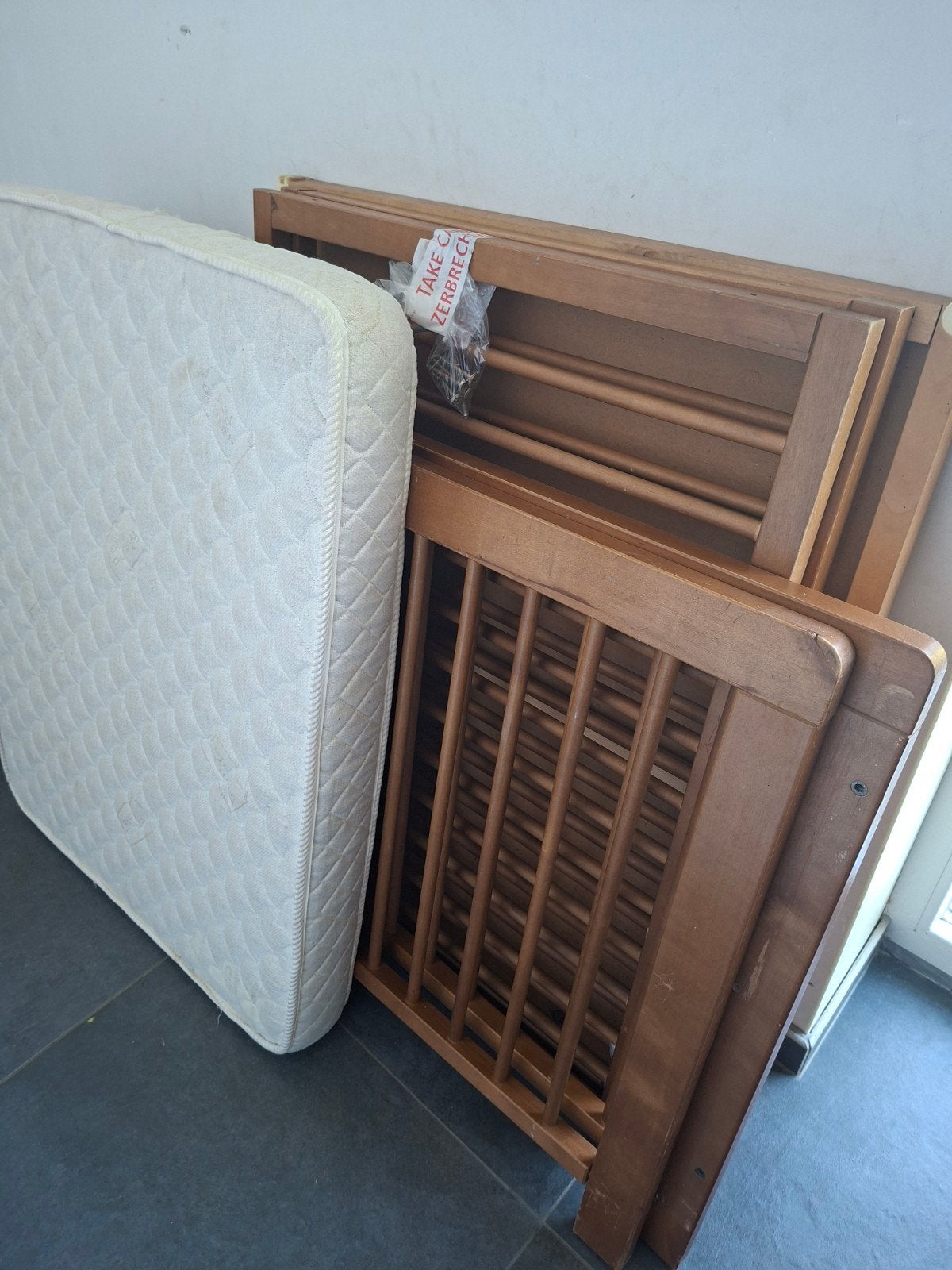 Park met matras, Ophalen, Gebruikt