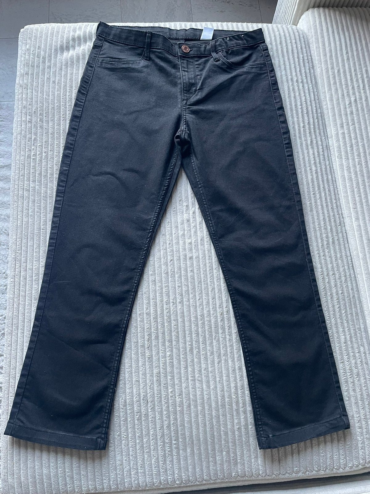 Zwarte jeans met rechte snit, Ophalen of Verzenden, Zo goed als nieuw, Jongen, Broek