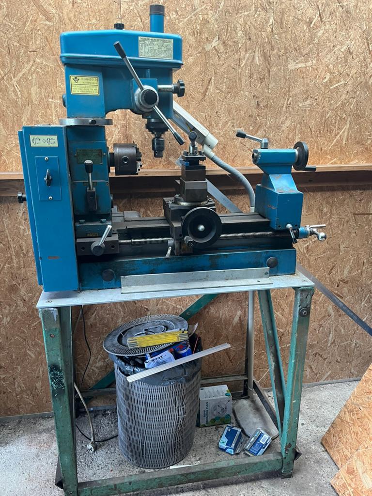 Draaibank met onderstel en toebehoren, Bricolage & Construction, Tours, Enlèvement, Utilisé
