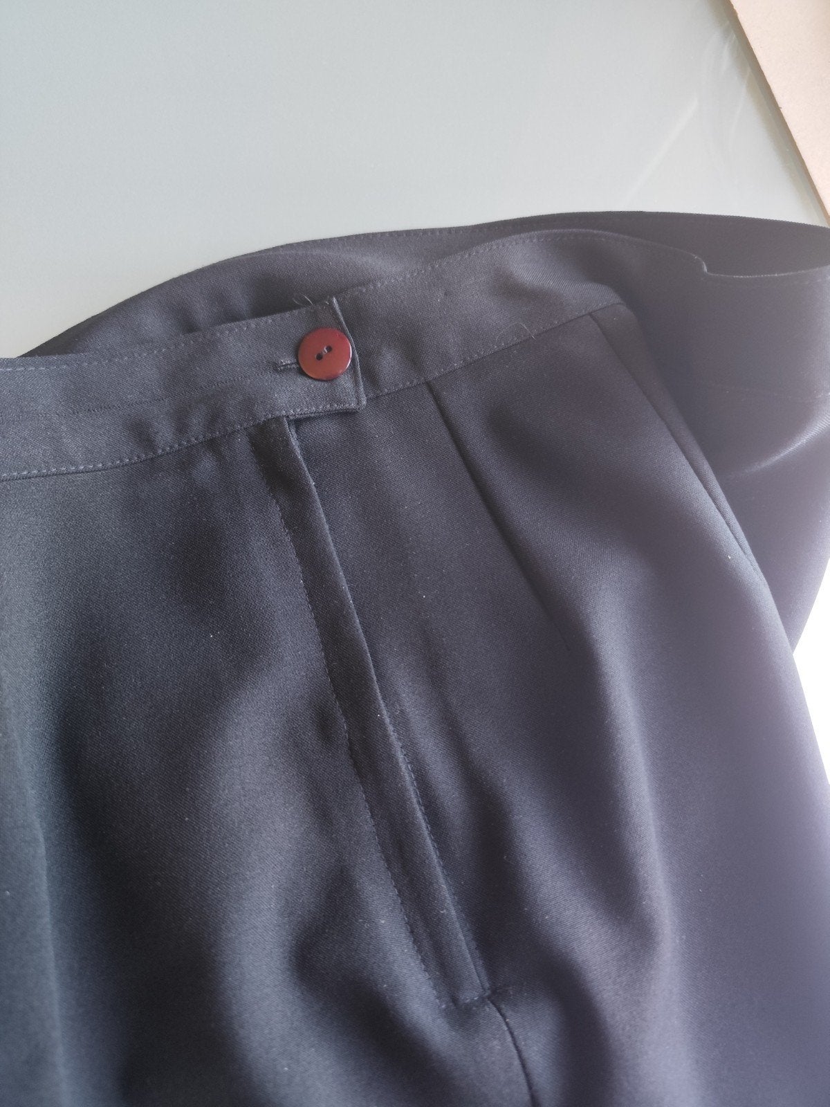mooie zwarte broek, maat 42, Ophalen of Verzenden, Maat 42/44 (L)