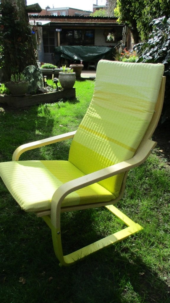 2 Zomerse lounge zeteltjes Yellow/lemon 35€/st., Ophalen, Zo goed als nieuw, Stoel, Loungeset