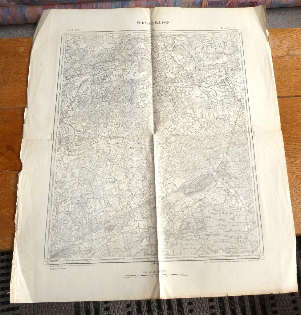 Topografische kaarten begin 1900, Ophalen of Verzenden