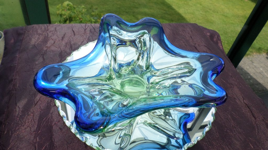 Vide-poche vintage en verre de Murano, Enlèvement ou Envoi