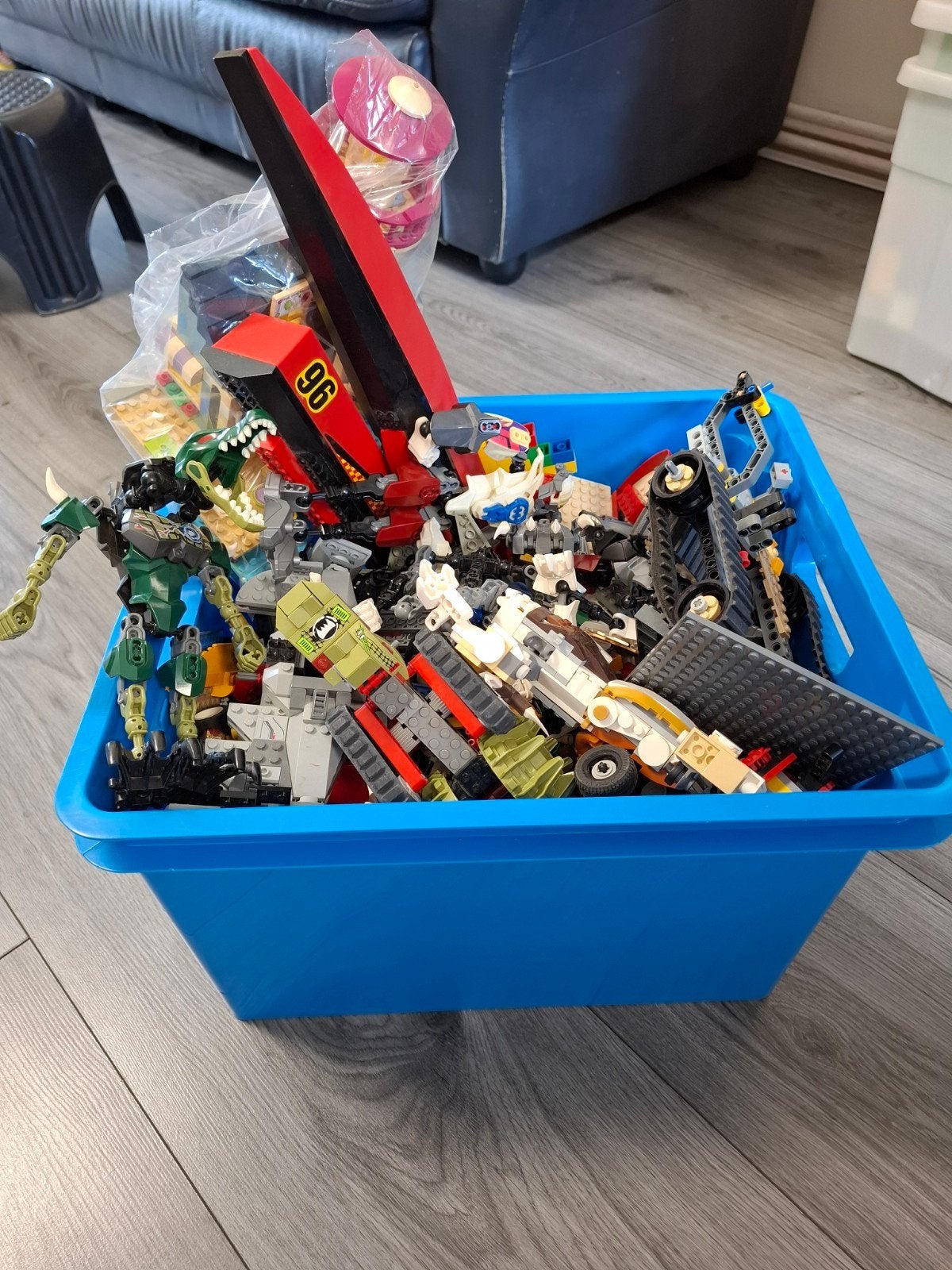 Lego vanalles, Ophalen, Gebruikt