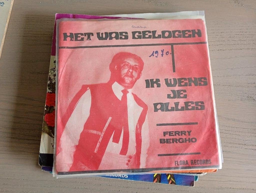 Ferry Bergho - Het was gelogen, En néerlandais, Pochette photo, 7 inch, Utilisé