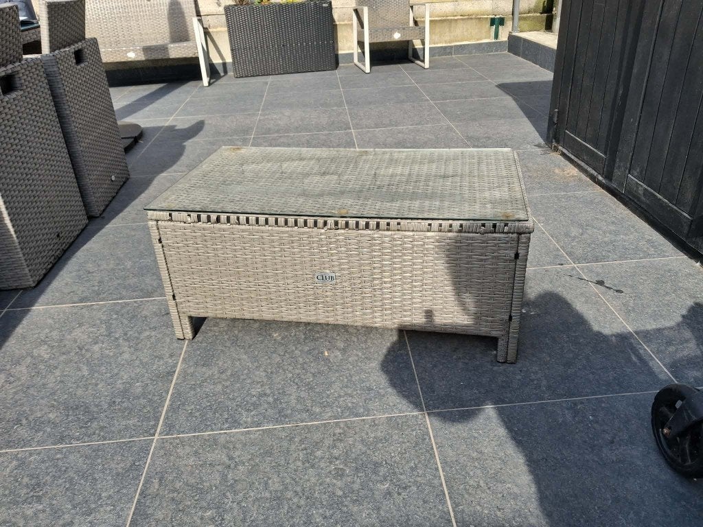 tuin tafel grijs merk club - gebruikt staat, Ophalen, Gebruikt