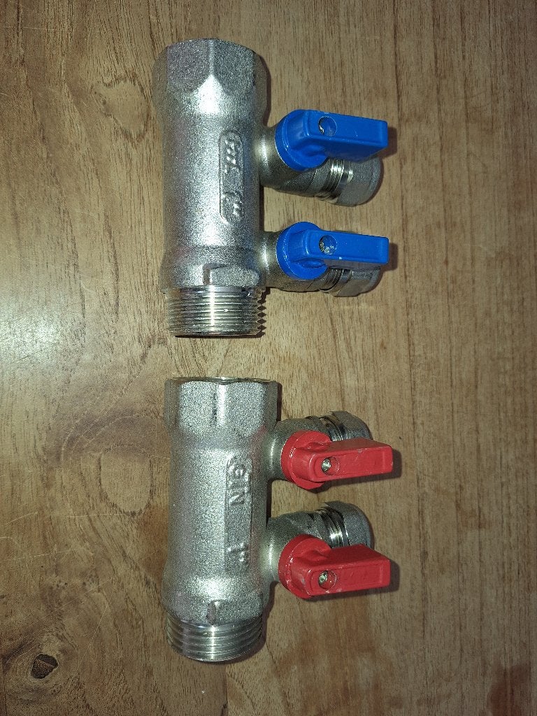 2 Collecteurs 1" MF 2 sorties Ø 16 mm, Enlèvement, Neuf, Autres matériaux, Autres types