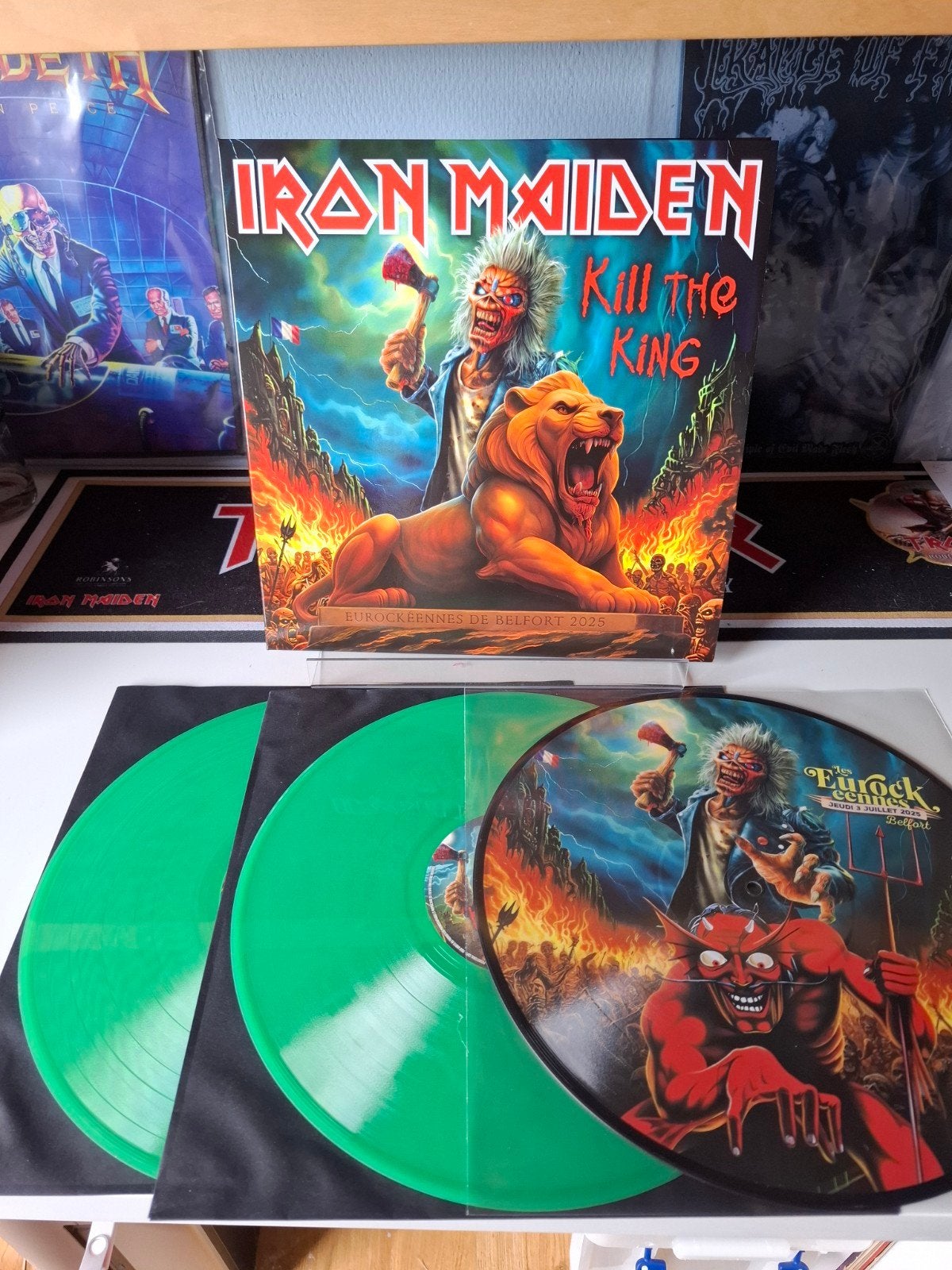 Iron maiden-Kill the king, Colored vinyl, Ophalen of Verzenden, 12 inch, Nieuw in verpakking
