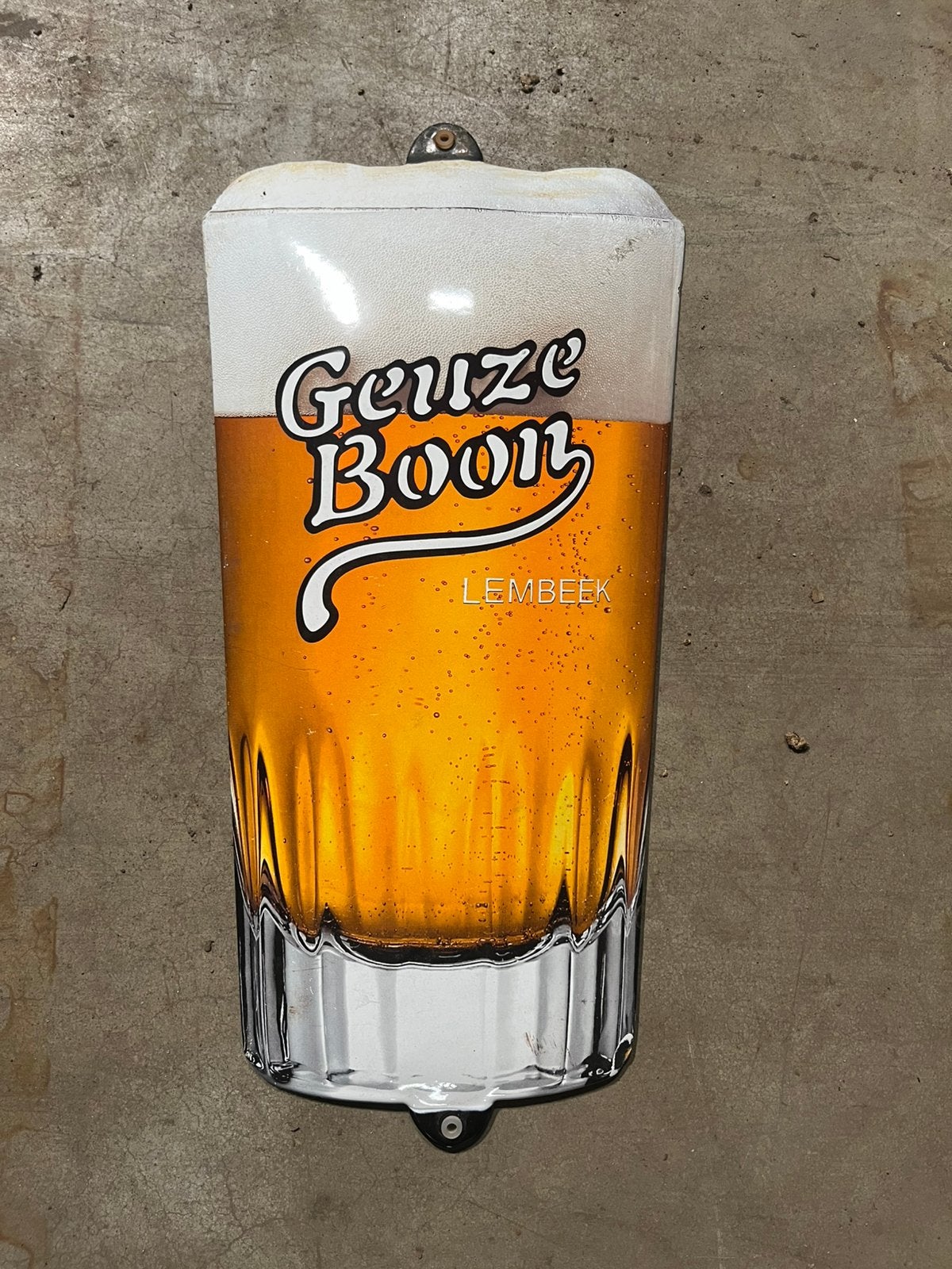 Geuze boon emaille reclame bord, Enlèvement ou Envoi