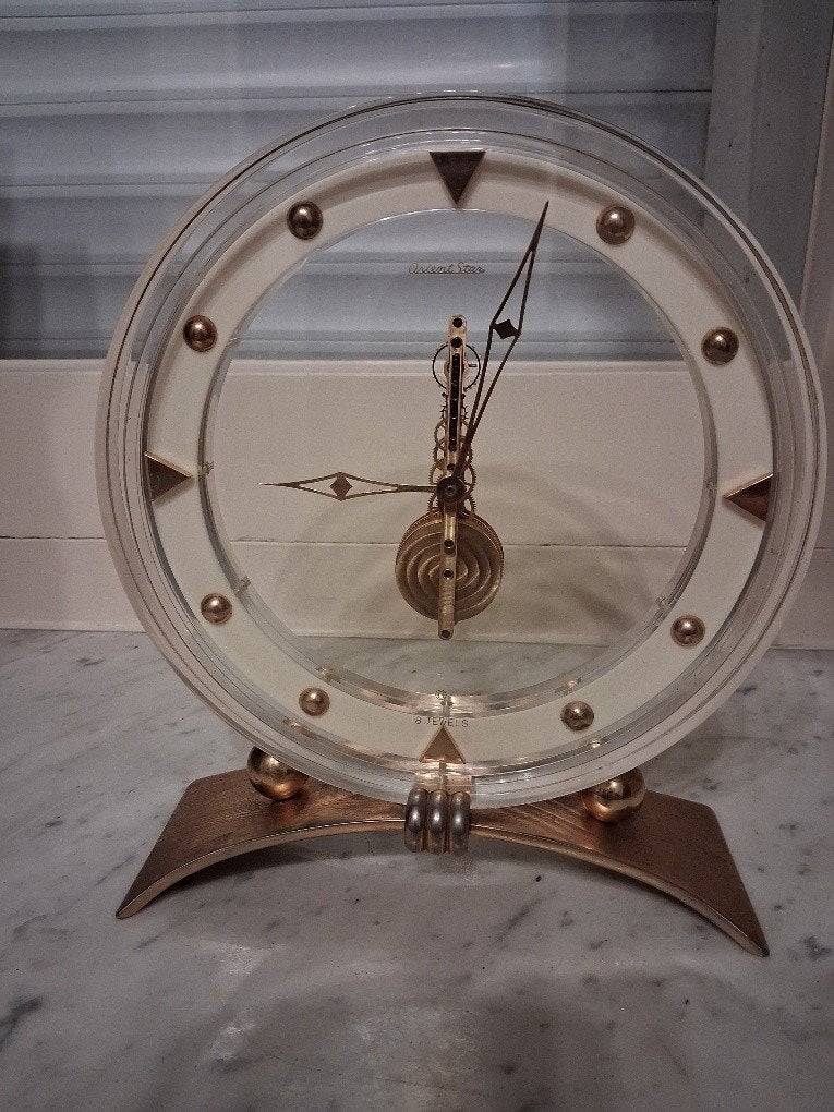 Horloge squelette vintage. Marque : Orient Star, Antiquités & Art, Envoi