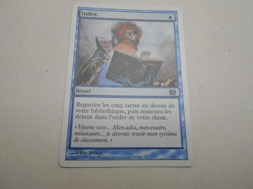 magic card The gathering Rituel index, Hobby & Loisirs créatifs, Enlèvement ou Envoi, Neuf