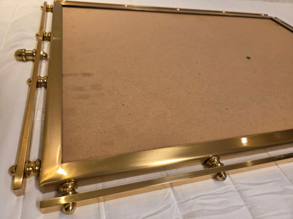 Spiegel Hollywood Regency style. Brass, Huis en Inrichting, Woonaccessoires | Spiegels, Ophalen
