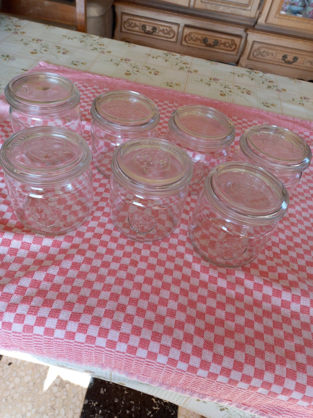 12 verres à stériliser., Enlèvement