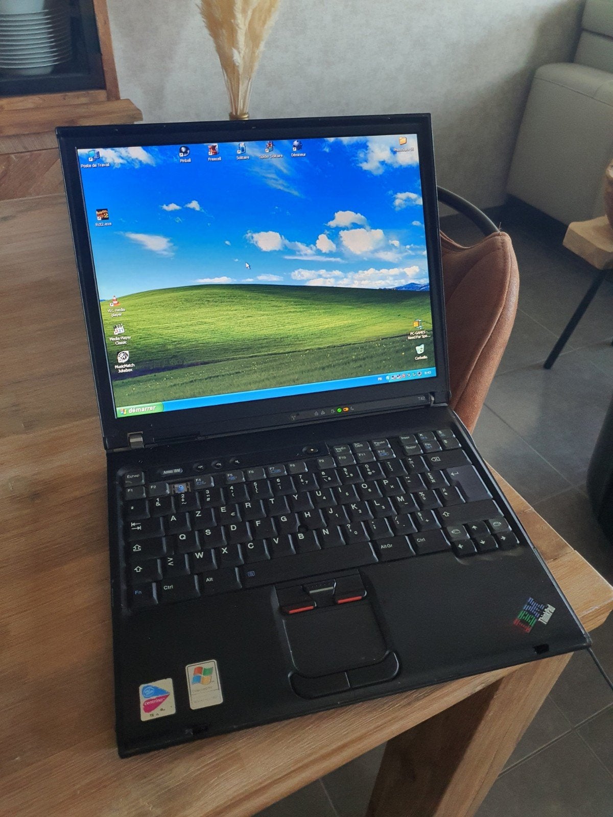 vintage laptop Ibm thinkpad T42 win xp, Computers en Software, Ophalen
