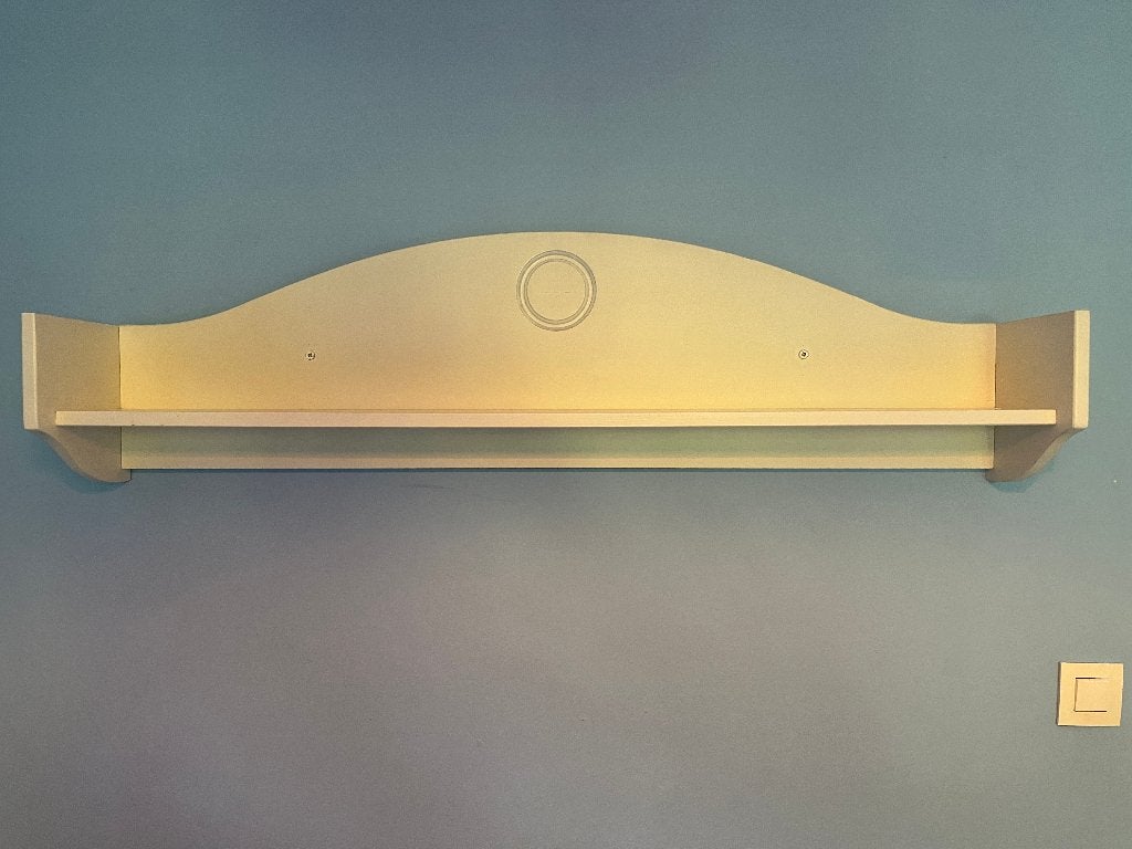 Etagere blanche en bois robuste, Maison & Meubles, Bois, Comme neuf, Enlèvement, Étagère