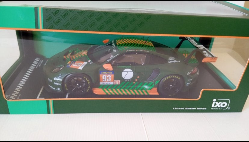 Porsche 911 RSR-19 #93 ELMS 2021 Ixo 1:18, Hobby & Loisirs créatifs, Enlèvement ou Envoi, Comme neuf