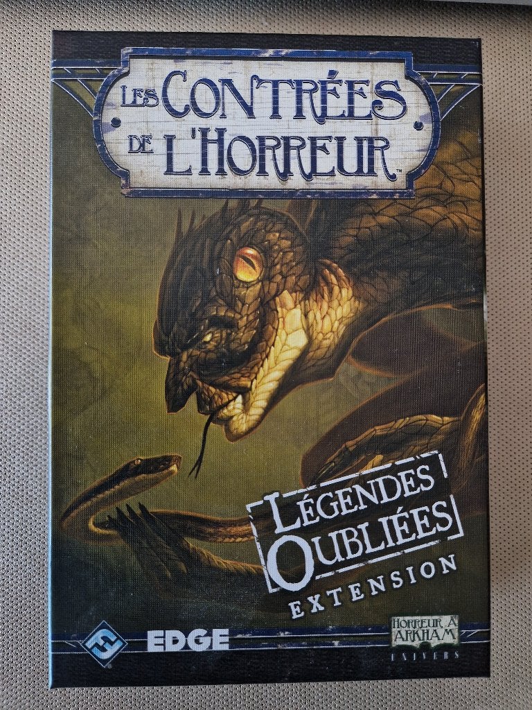 Les Contrées de l'Horreur  Légendes Oubliées FFG jeu société, Hobby & Loisirs créatifs, Jeux de société | Jeux de plateau, Comme neuf