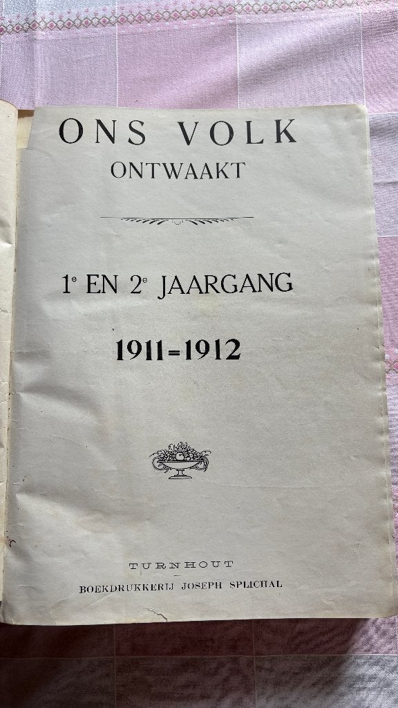 Tijdschriift Ons volk ontwaakt  1911 - 1912, Ophalen