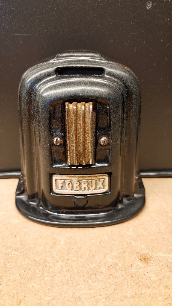 Forbrux / Fonderies bruxelloises kachel spaarpot te koop, Verzamelen, Ophalen of Verzenden, Gebruikt, Metaal of Blik, Object of Gebouw