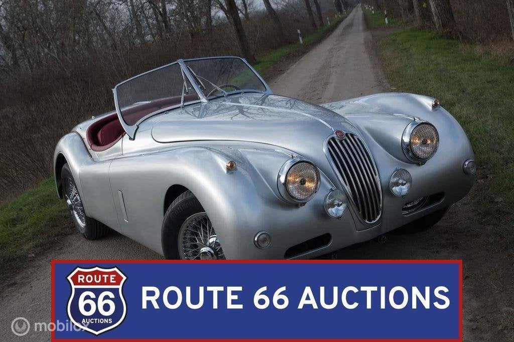 Jaguar XK140 OTS | 1956 | Route 66 Auctions, Autos, Oldtimers & Ancêtres, Achat, Entreprise, Boîte manuelle, Autre carrosserie