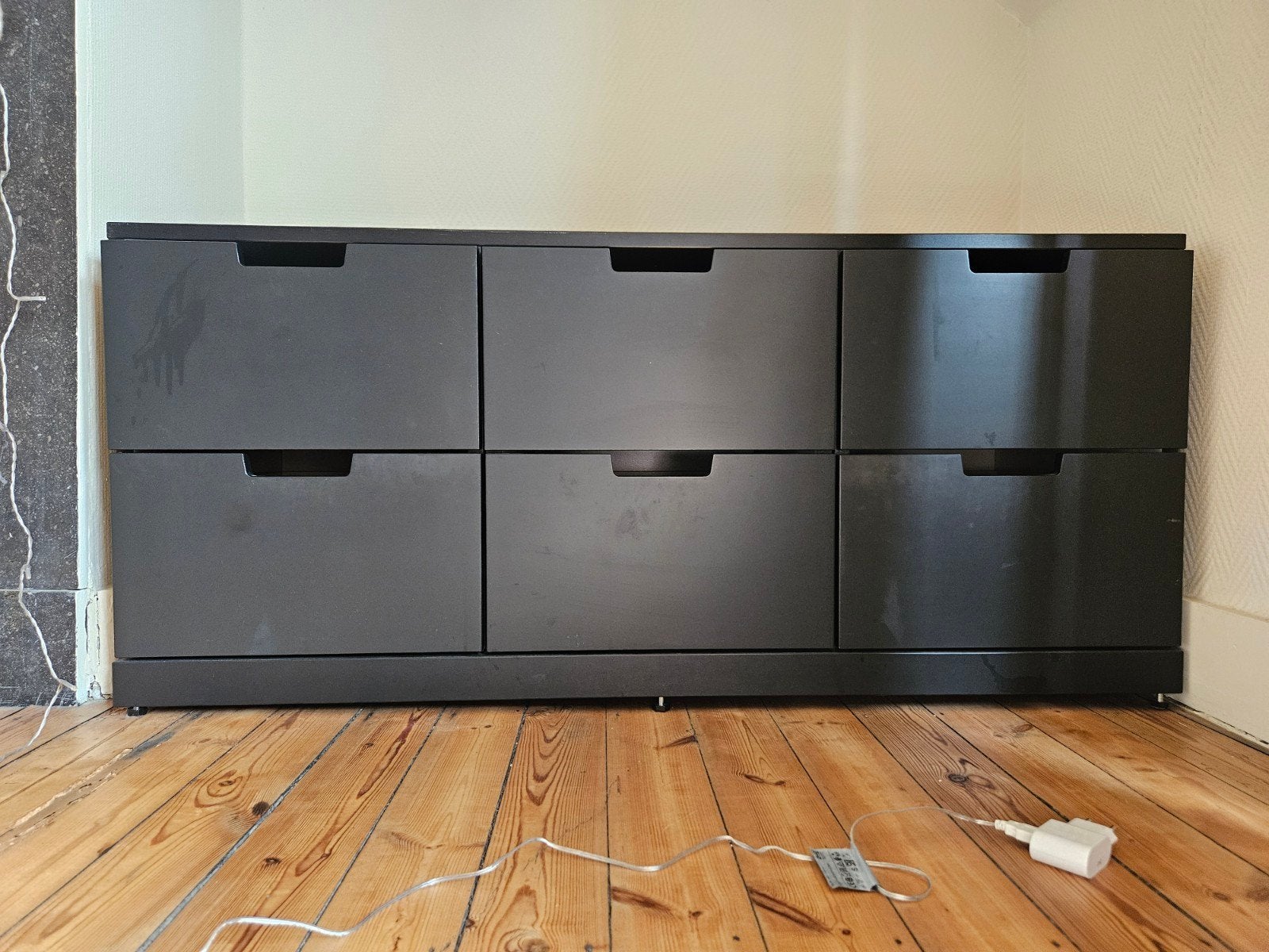 Zwarte ladekast Ikea (nordli), 25 à 50 cm, 5 tiroirs ou plus, Moins de 100 cm, 100 à 150 cm