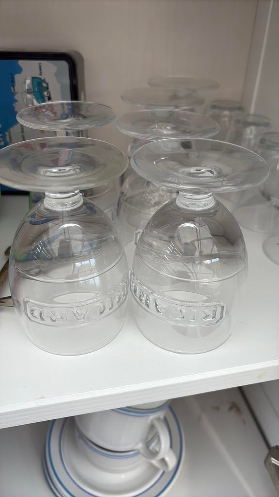 6 verres a ricard, Enlèvement ou Envoi, Comme neuf