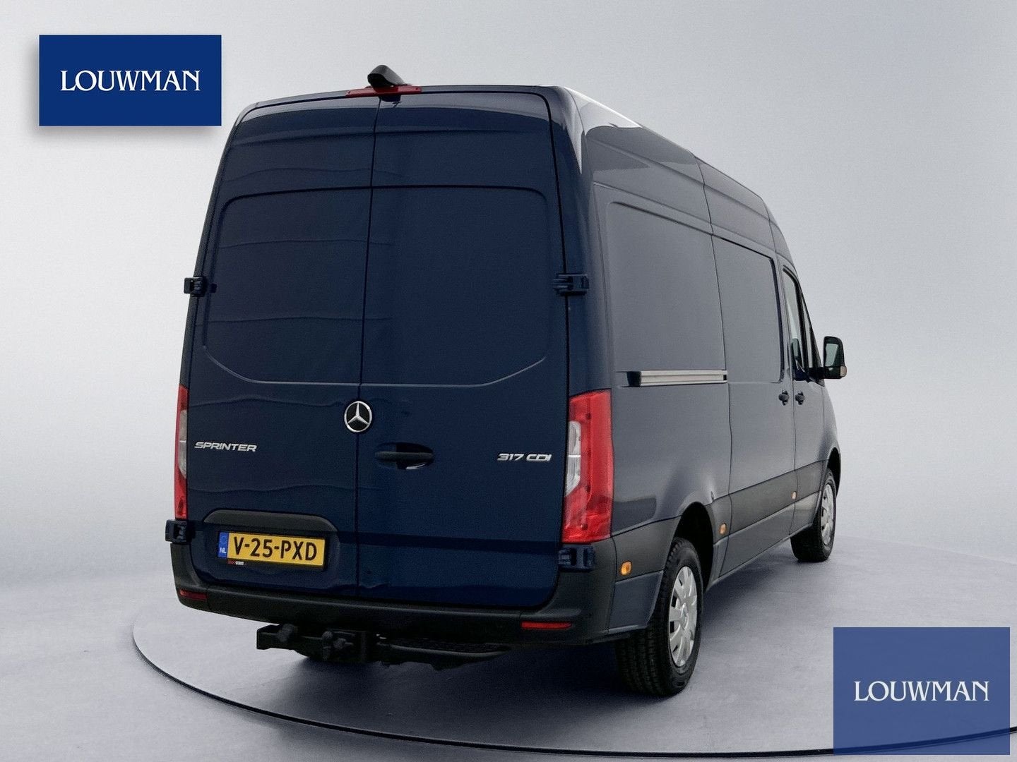 Mercedes-Benz Sprinter 317 L2H2 RWD Sortimo inrichting 360°c, Automaat, Blauw, Mercedes-Benz, Bedrijf