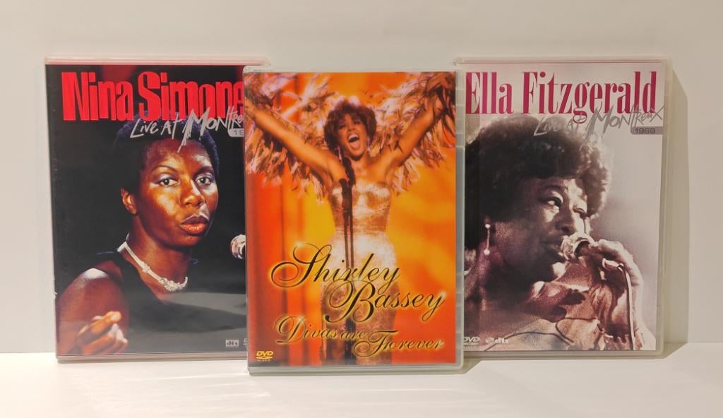 Divas Collection Fitzgerald Nina Simone Shirley Bassey 3 DVD, Enlèvement ou Envoi, Tous les âges, Coffret, Comme neuf