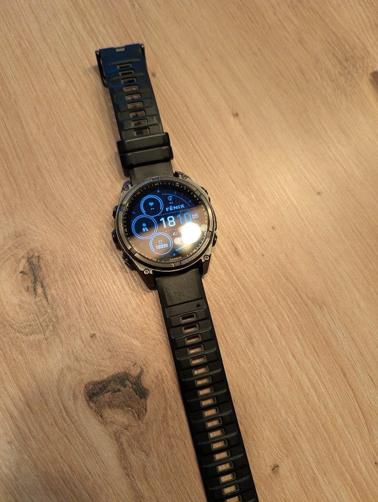 Montre garmin Fenix 8 sapphire Solar, Étanche, Gris, Enlèvement ou Envoi, Garmin