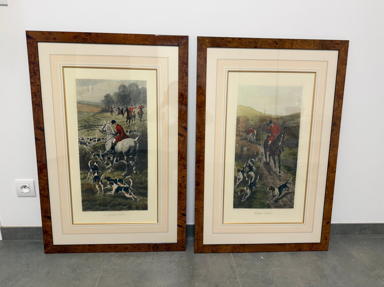 Engelse gravure.  Jacht, Antiek en Kunst, Ophalen, Gravure