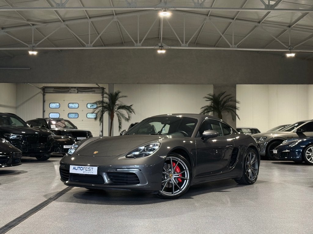 Porsche 718 Cayman S 2.5 Turbo | Agate Grey - Garantie, Auto's, Dealer onderhouden, Achterwielaandrijving, 2497 cc, Elektrische ramen