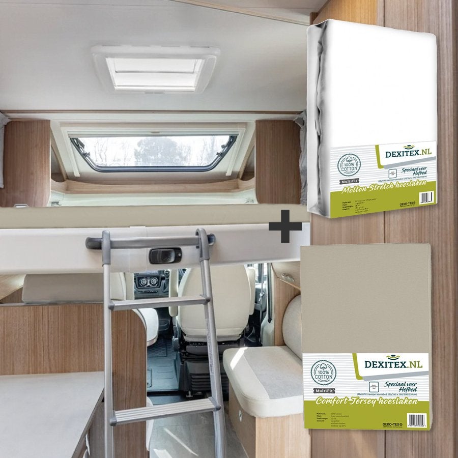 Textielpakket Hefbed 1 Molton + 1 Jersey hoeslaken 1 Molton