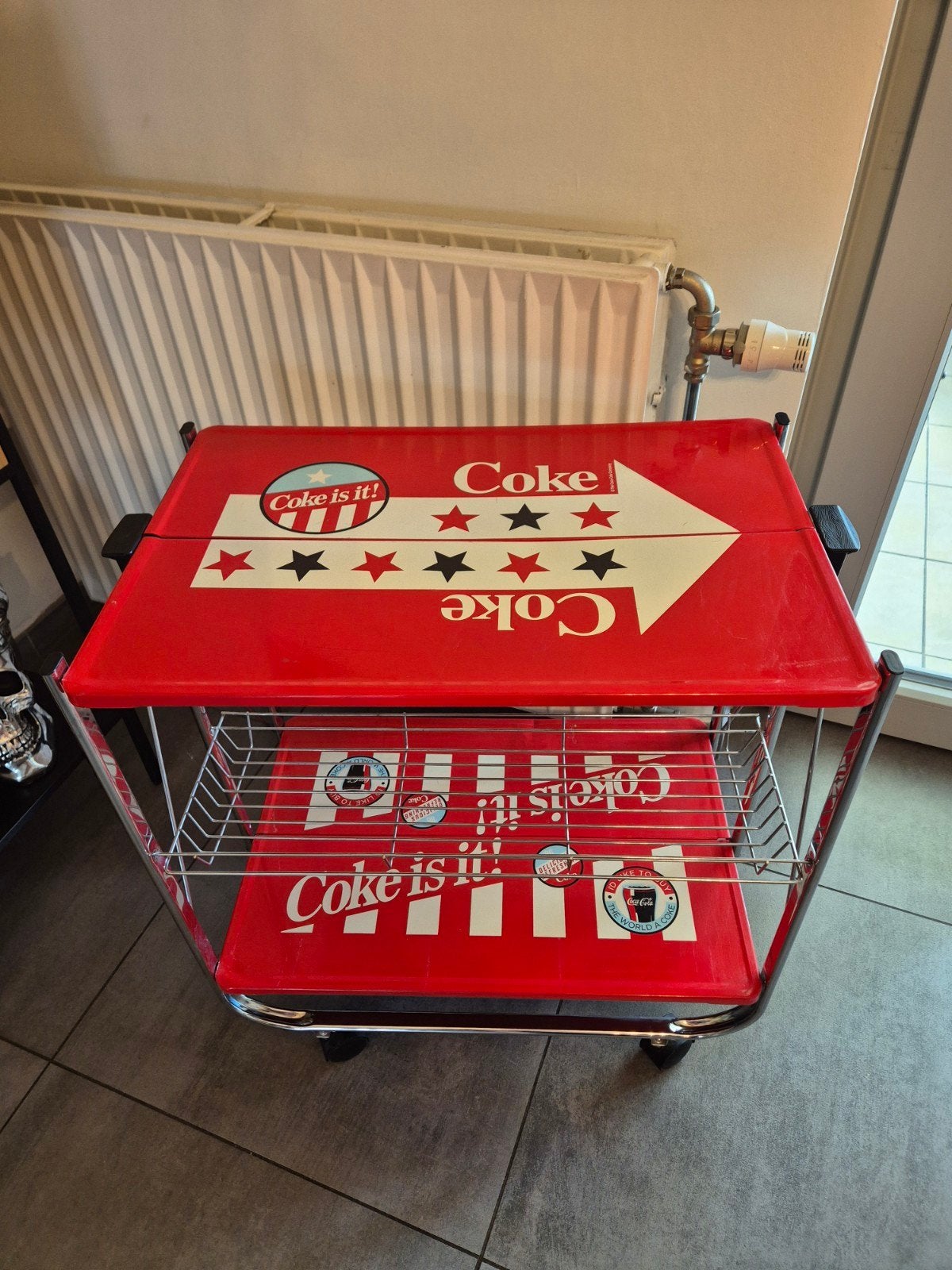 Desserte coca-cola, pliable, Collections, Marques & Objets publicitaires, Enlèvement
