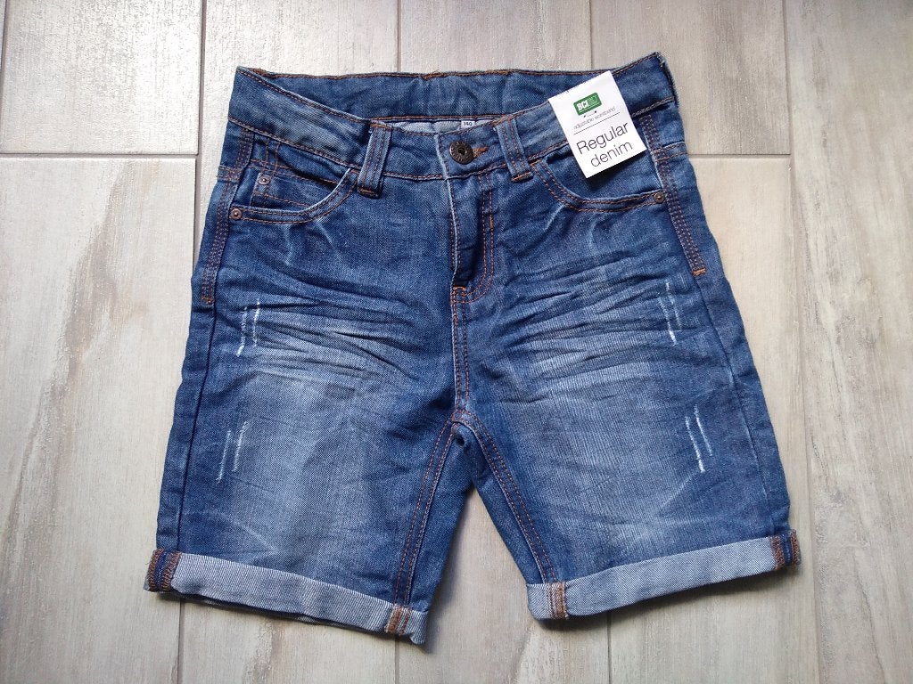 ★ M140 - Nieuwe korte jeansbroek met label, Ophalen of Verzenden, Nieuw, Jongen, Broek