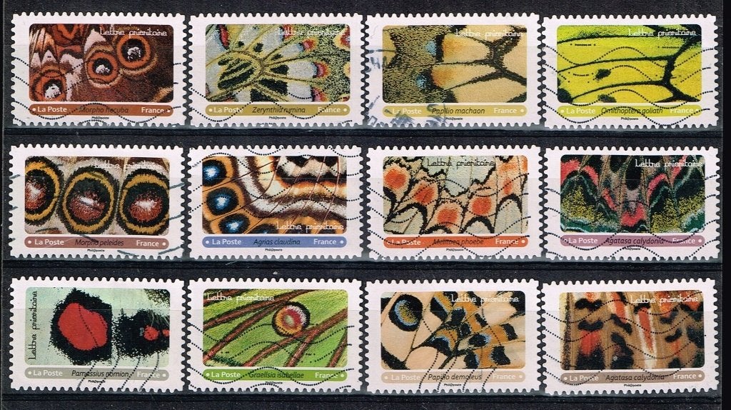 Postzegels uit Frankrijk - K 0681 - vlinders, Postzegels en Munten, Verzenden, Gestempeld