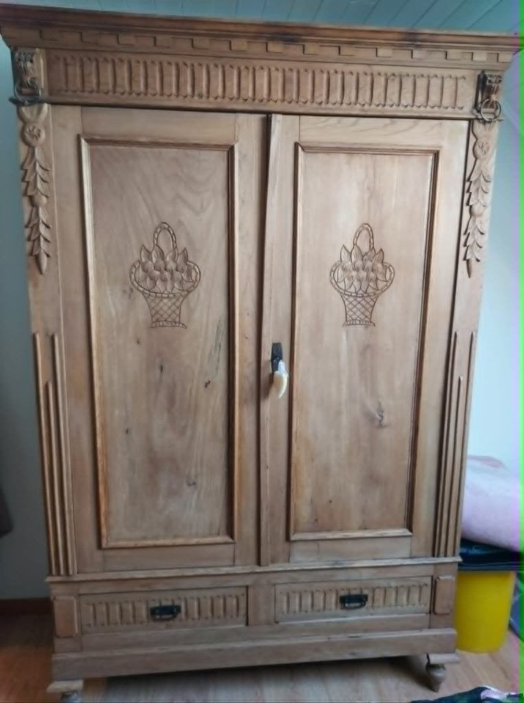 Kleerkast vintage, Ophalen, Gebruikt, Met deur(en), 150 tot 200 cm