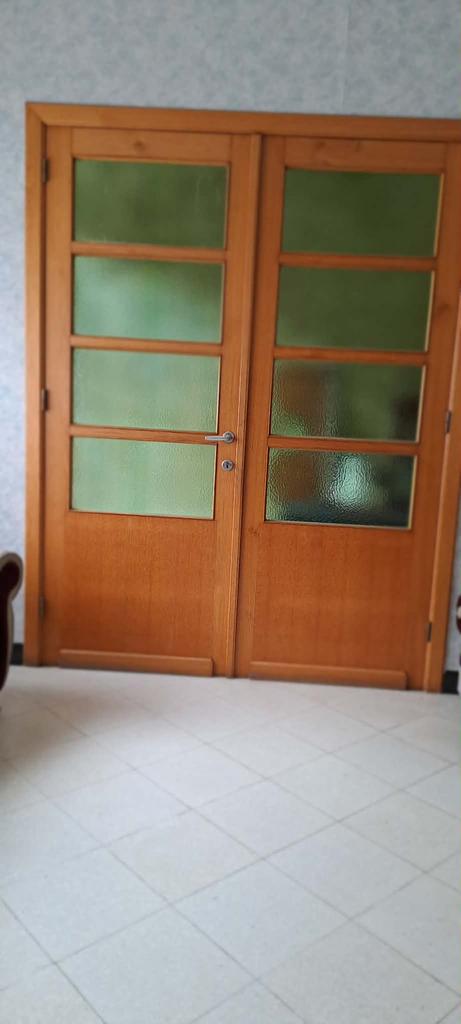 Dubbele vintage deur, Doe-het-zelf en Bouw, Deuren en Vliegenramen, Ophalen, Zo goed als nieuw