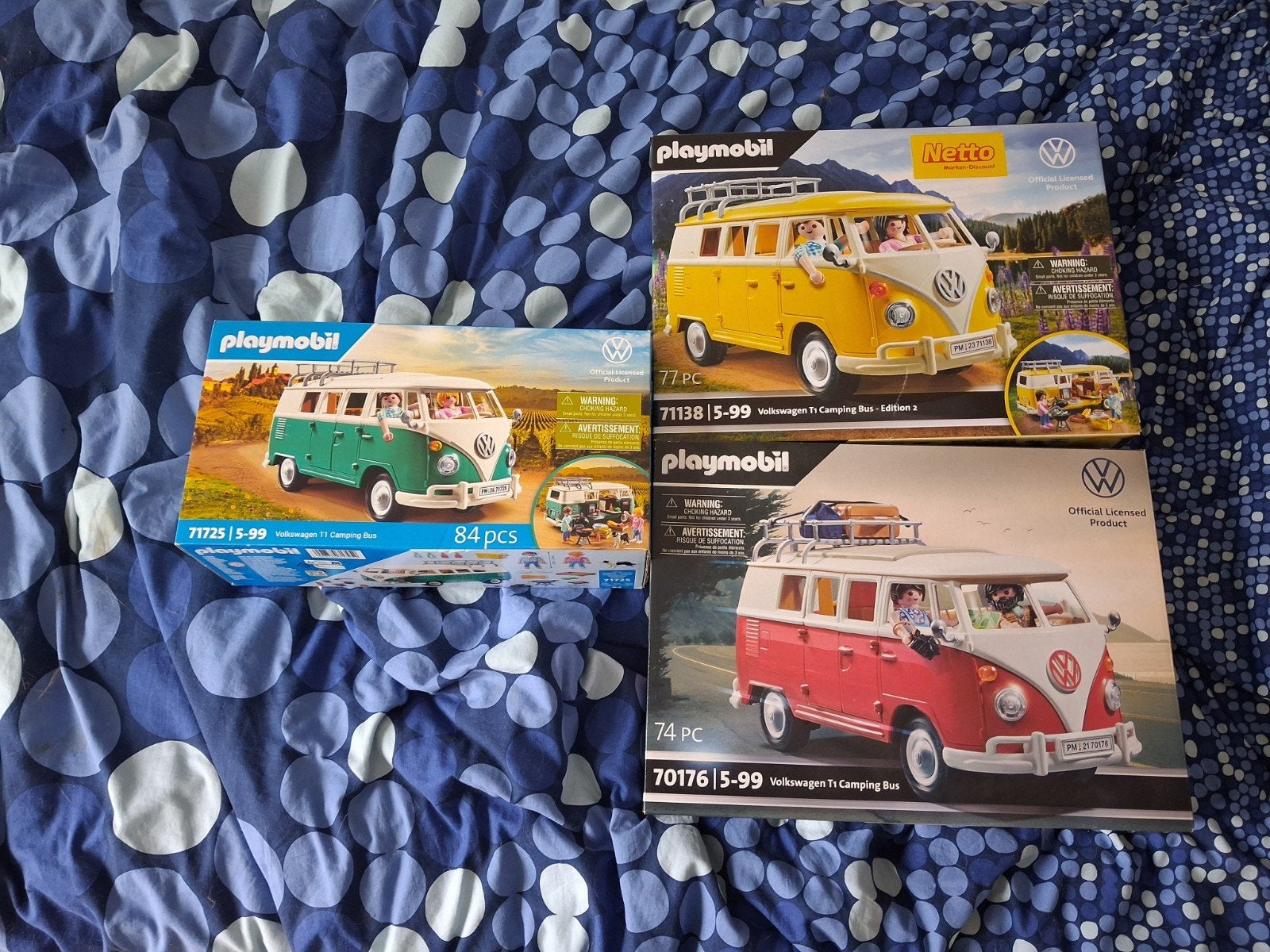 Playmobil Volkswagen T1 - 3 sets, Ophalen of Verzenden
