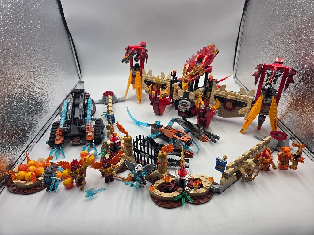 Lego Chima 70146 Flying Phoenix Fire Temple, Complet, Enlèvement ou Envoi, Lego, Ensemble complet