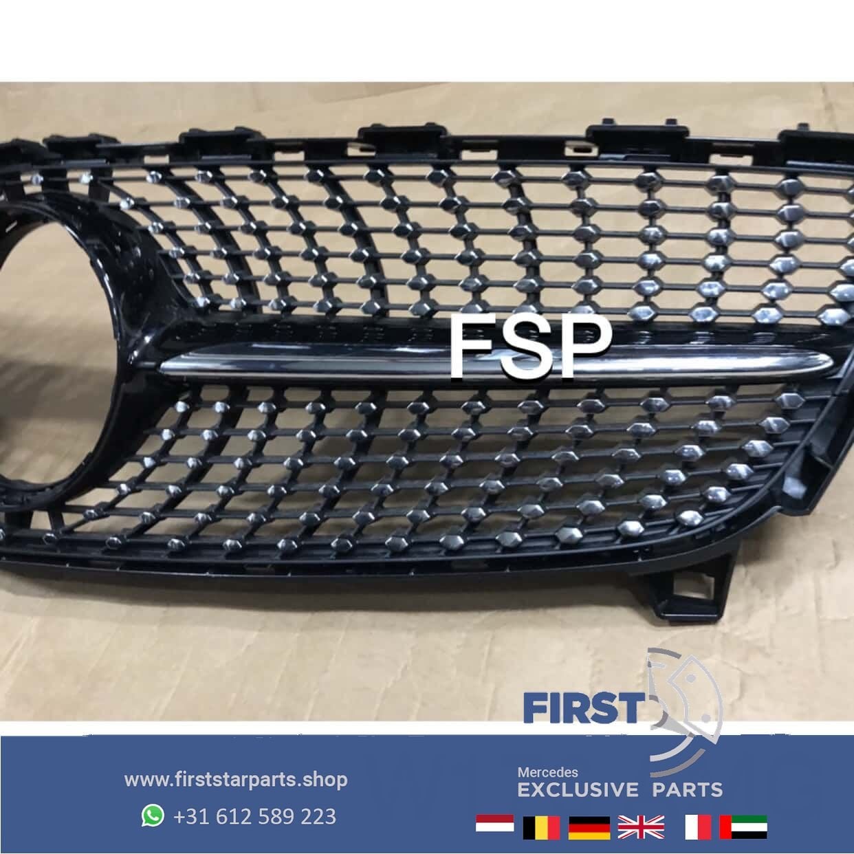 W176 FACELIFT DIAMANT GRILLE Mercedes A Klasse 2016-2019, Gebruikt, -, Ophalen of Verzenden, -